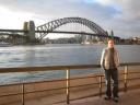 Alex vor der Harbour Bridge